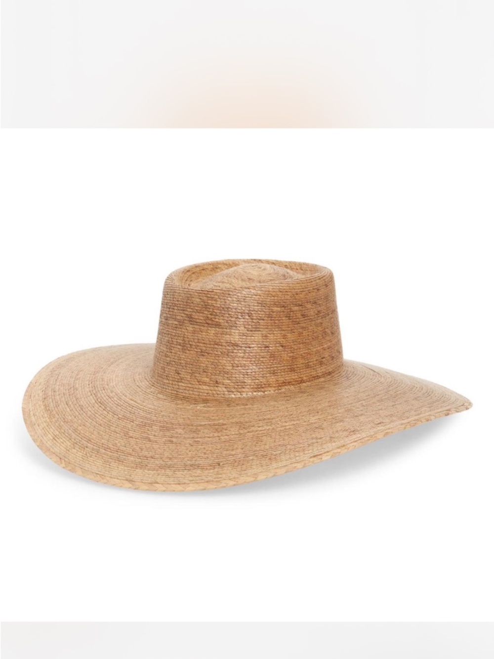 Lack of color Palma Wide Brim Straw Boater Hat